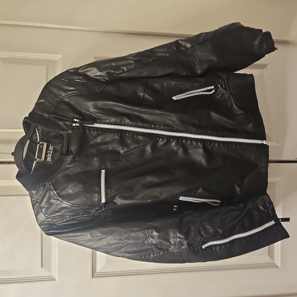 MBLM from Addition Elle 1X faux leather jacket